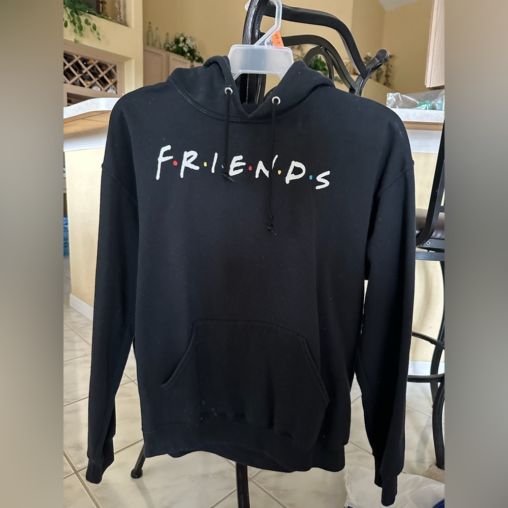 Comfy Black FRIENDS hoodie.